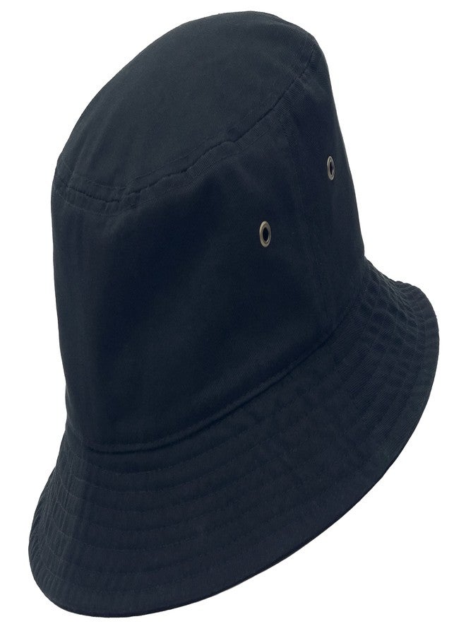 Utmost Bucket Hat 100% Cotton & Denim Lightweight Packable Outdoor Summer Beach Fishing Sun Hat(S/M, 1pc Black) - Image 1